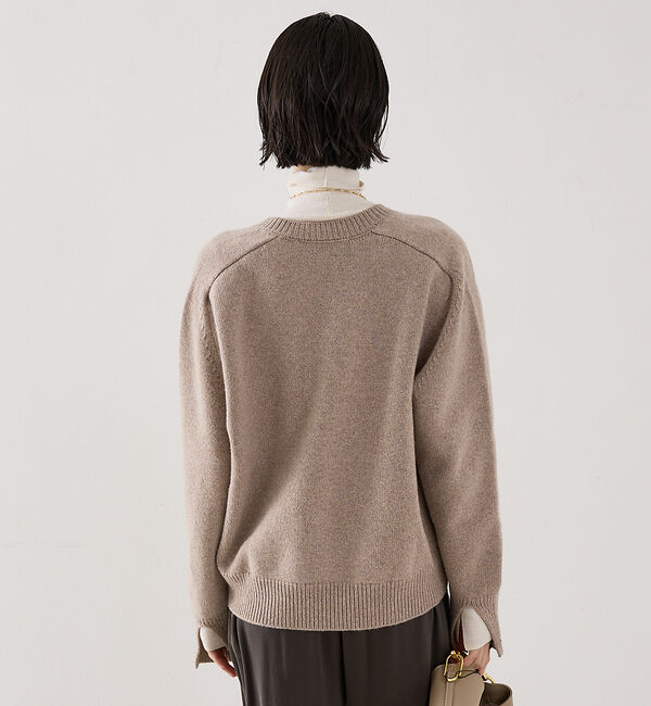 The Store by C' 「【ROHE】 V-neck Sleeve Wrap Jumper／2wayVネッ」|ニット・セーター|