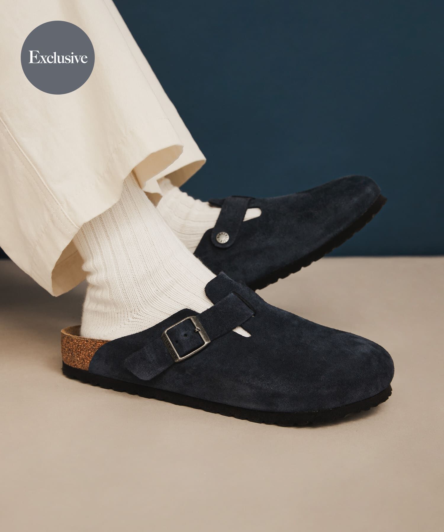 URBAN RESEARCH DOORS「『35サイズ/WEB限定』BIRKENSTOCK　Exclusive Boston(Narrow)」|サンダル|ネイビー