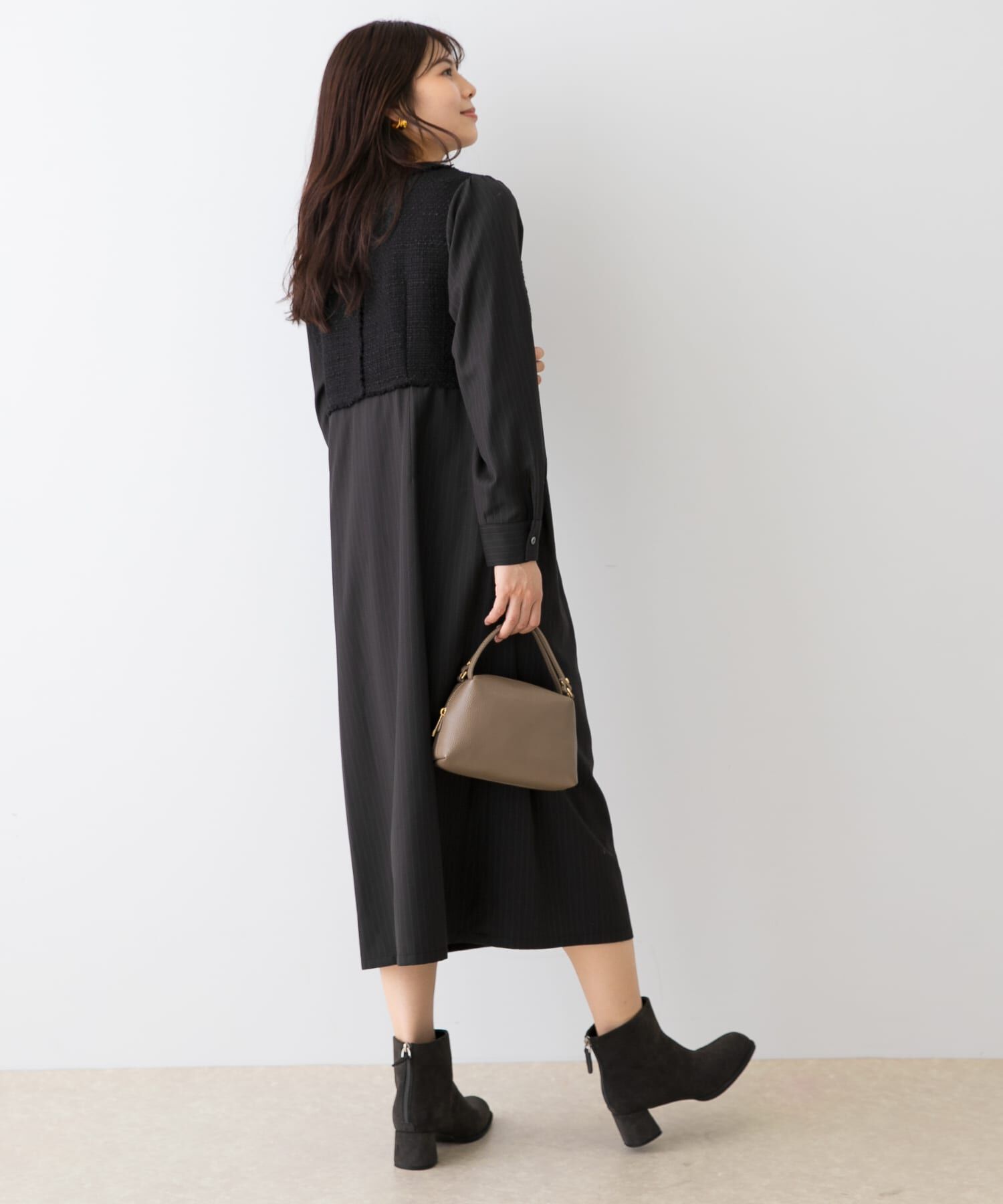 URBAN RESEARCH ROSSO「F by ROSSO　ツイードドッキングワンピース」|ワンピース|
