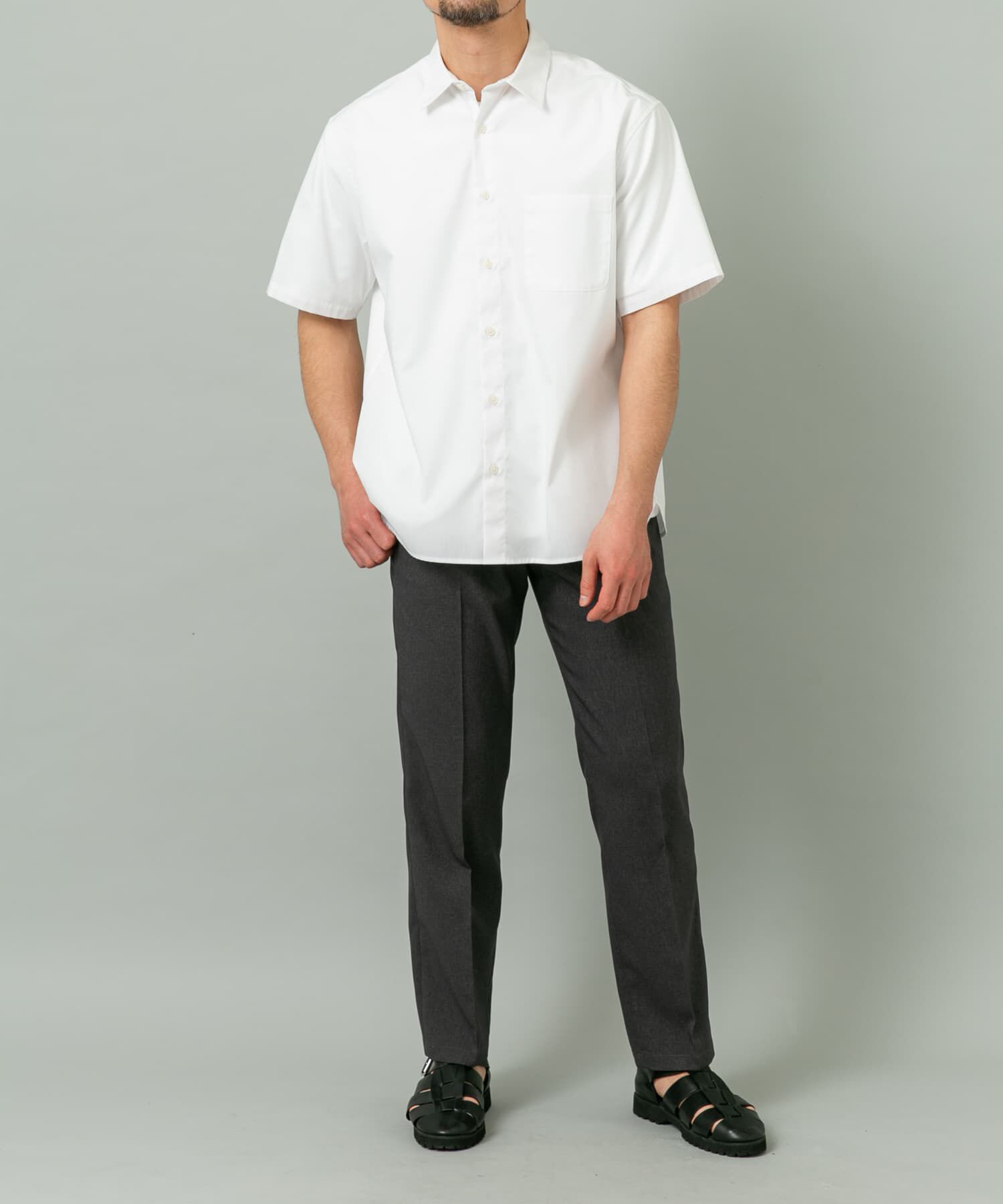 URBAN RESEARCH ROSSO「『XLサイズあり』『防シワ/防臭』アーバンリラックスブロード半袖シャツ」|シャツ・ブラウス|