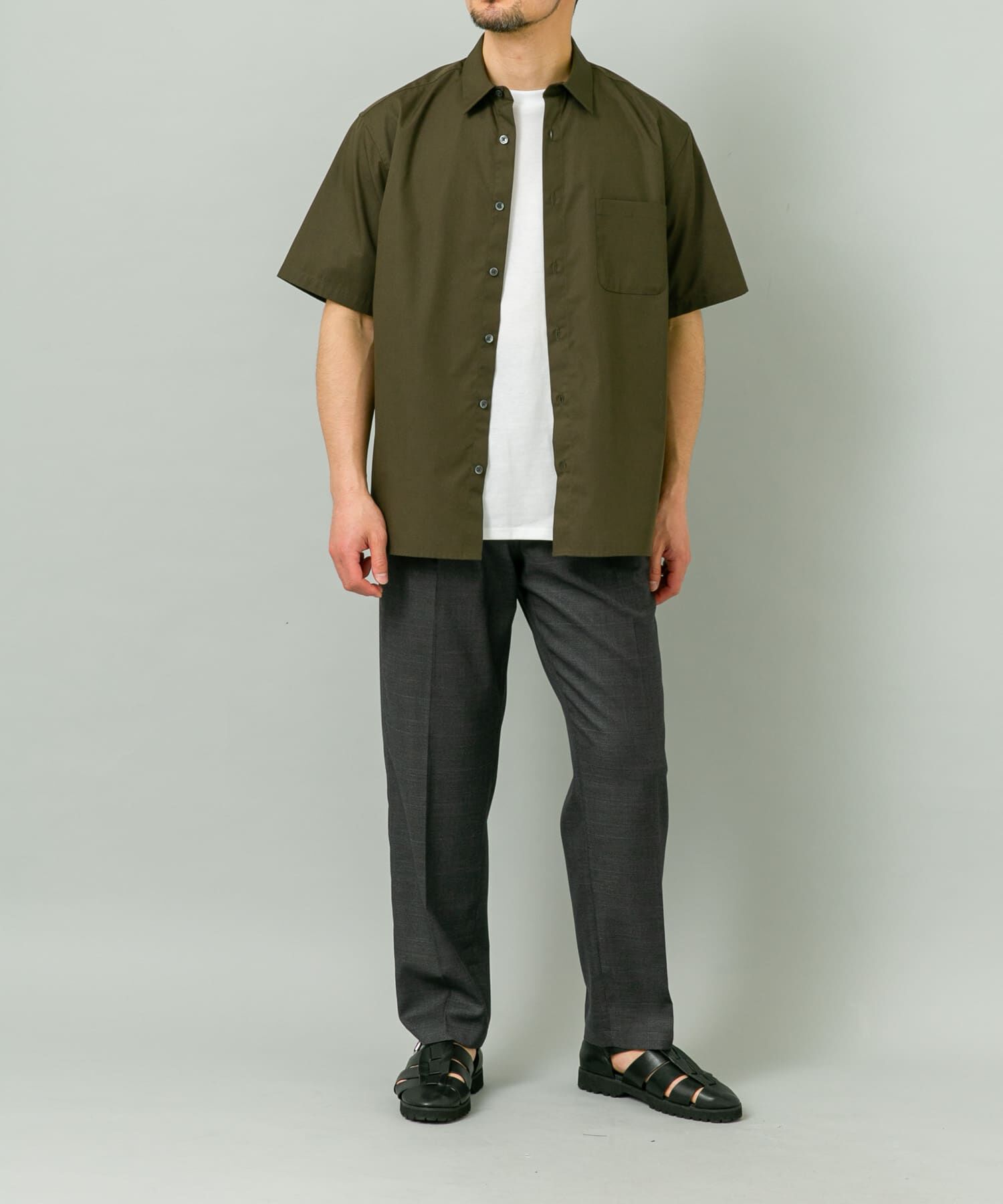 URBAN RESEARCH ROSSO「『XLサイズあり』『防シワ/防臭』アーバンリラックスブロード半袖シャツ」|シャツ・ブラウス|