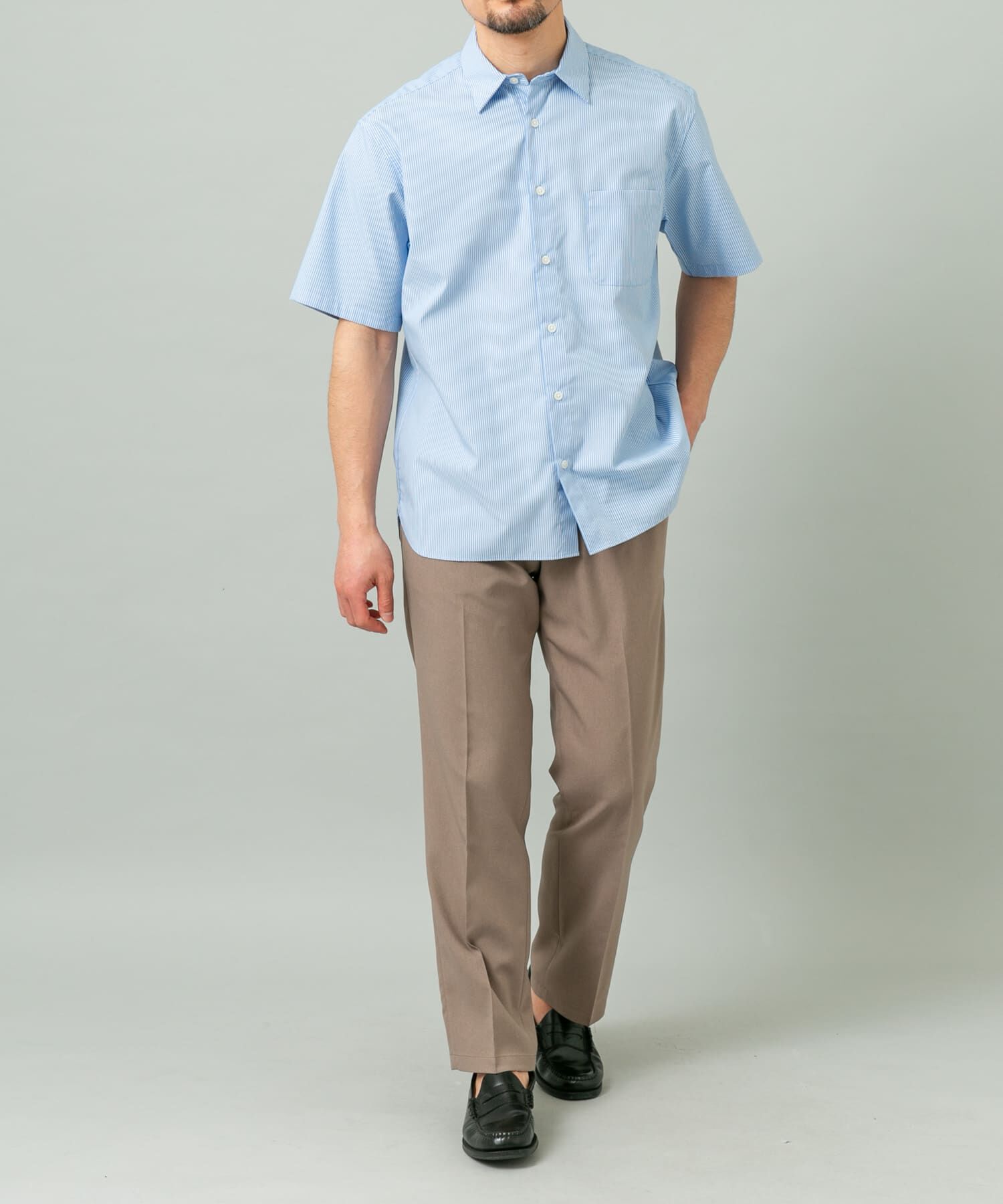 URBAN RESEARCH ROSSO「『XLサイズあり』『防シワ/防臭』アーバンリラックスブロード半袖シャツ」|シャツ・ブラウス|