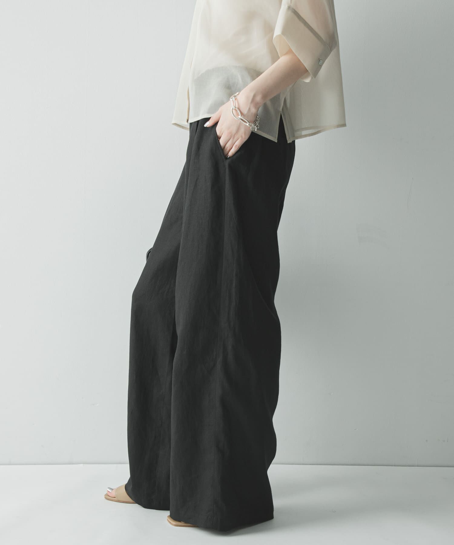 URBAN RESEARCH「『3サイズ展開』リネンイージーワイドスラックス」|その他|
