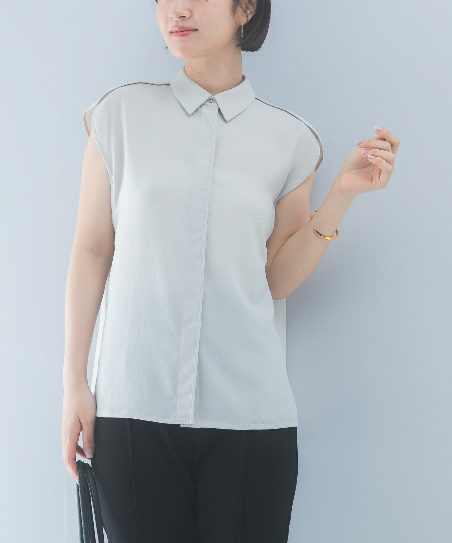URBAN RESEARCH ROSSO「クールタッチ 防シワ シャツブラウス」|シャツ・ブラウス|