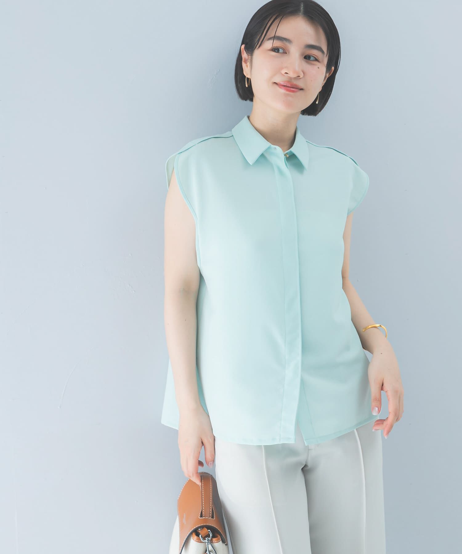 URBAN RESEARCH ROSSO「クールタッチ 防シワ シャツブラウス」|シャツ・ブラウス|