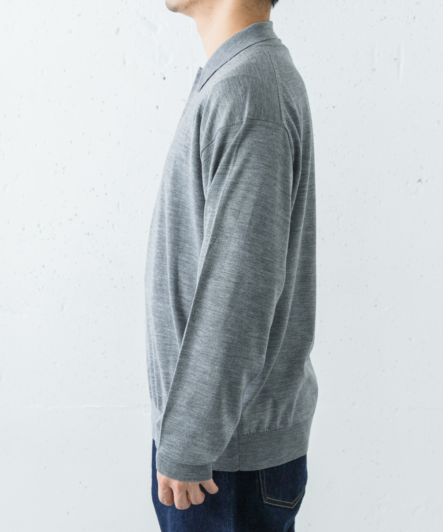 URBAN RESEARCH「YLEVE　W/S CASHMERE  KNIT POLO」|ニット・セーター|