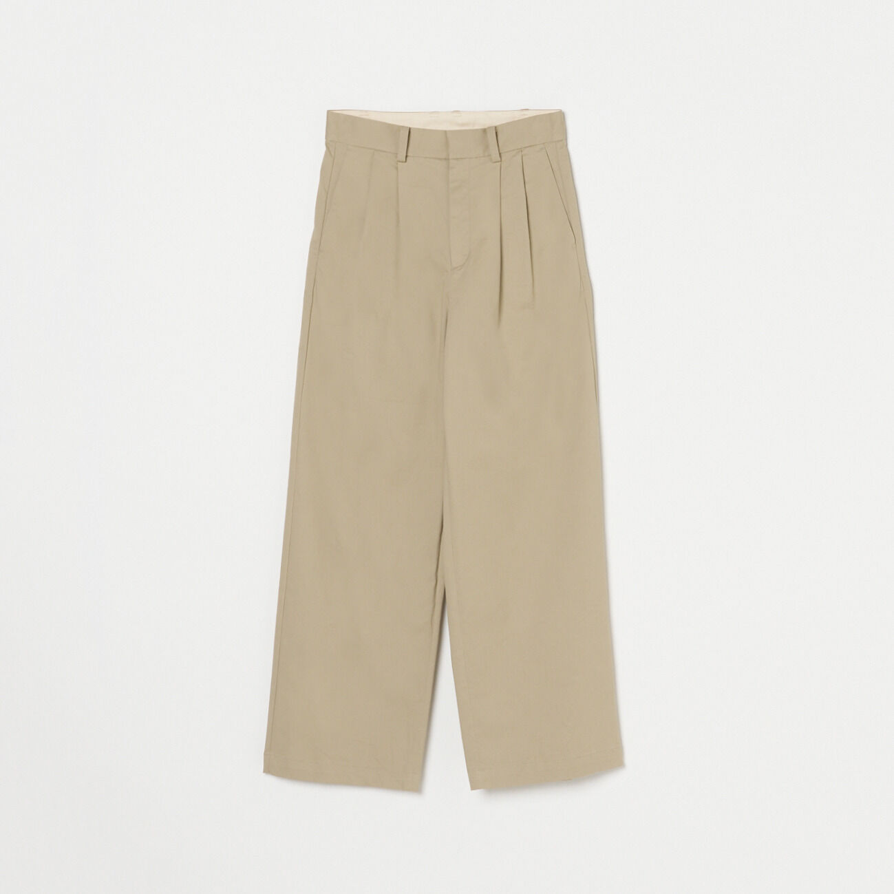  「TICCA TWO TUCK CHINO PANTS」|チノ|ベージュ