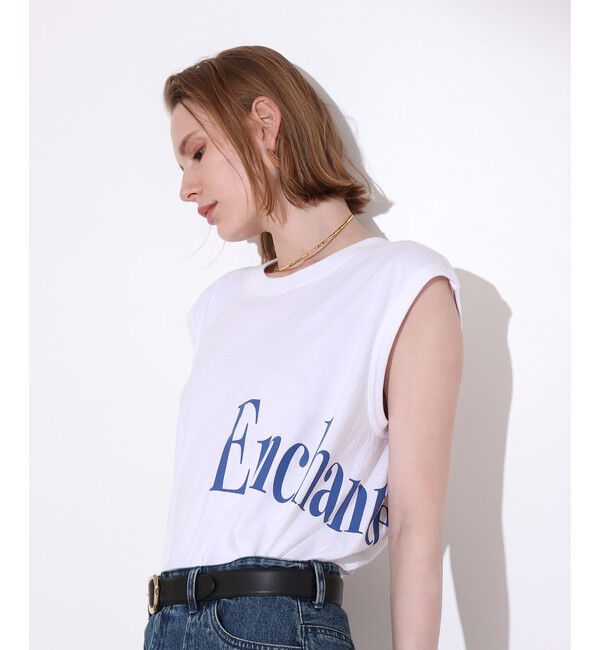 allureville「ラウンドロゴフレンチスリーブ プルオーバー」|Tシャツ・カットソー|ブルー