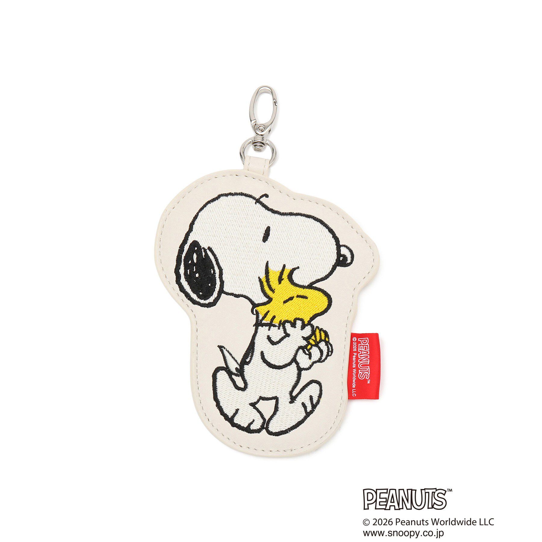 grove「【PEANUTS】カードポーチチャーム」|キーケース|ホワイト(102)