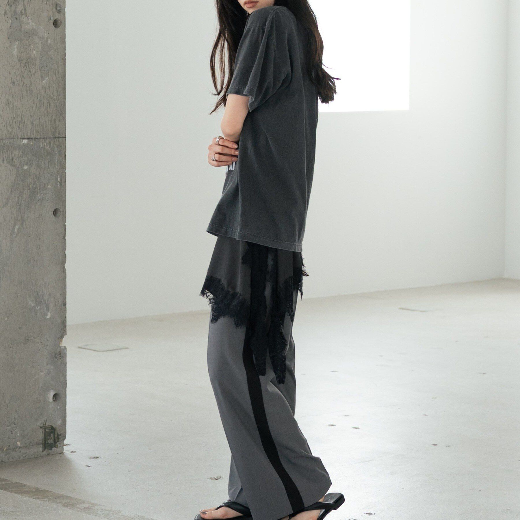 GALLEST「Comfy SET UP｜イージーサイドラインワイドパンツ【セットアップ対応／通勤／カセット服／接触」|その他|