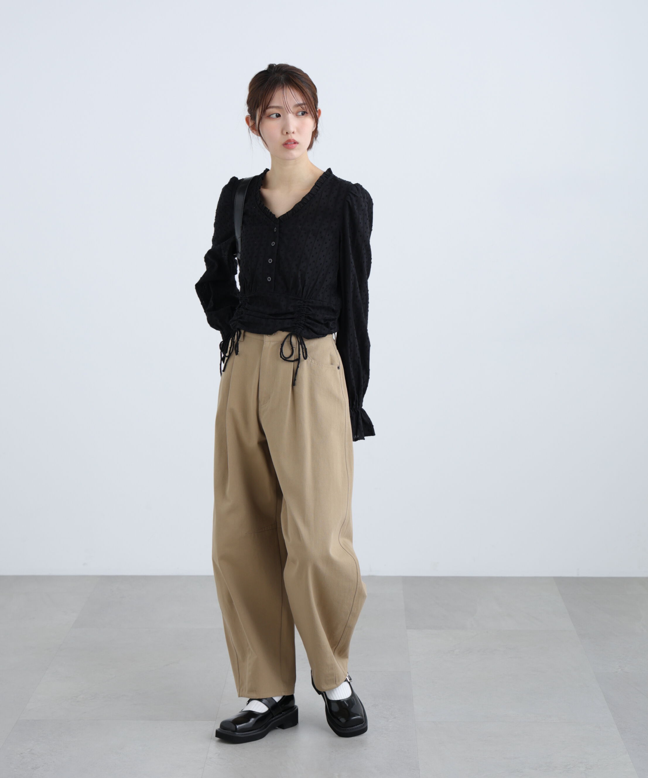  「[低身長サイズ/Sシリーズ]ウォッシュドチノカーブパンツ」|その他|