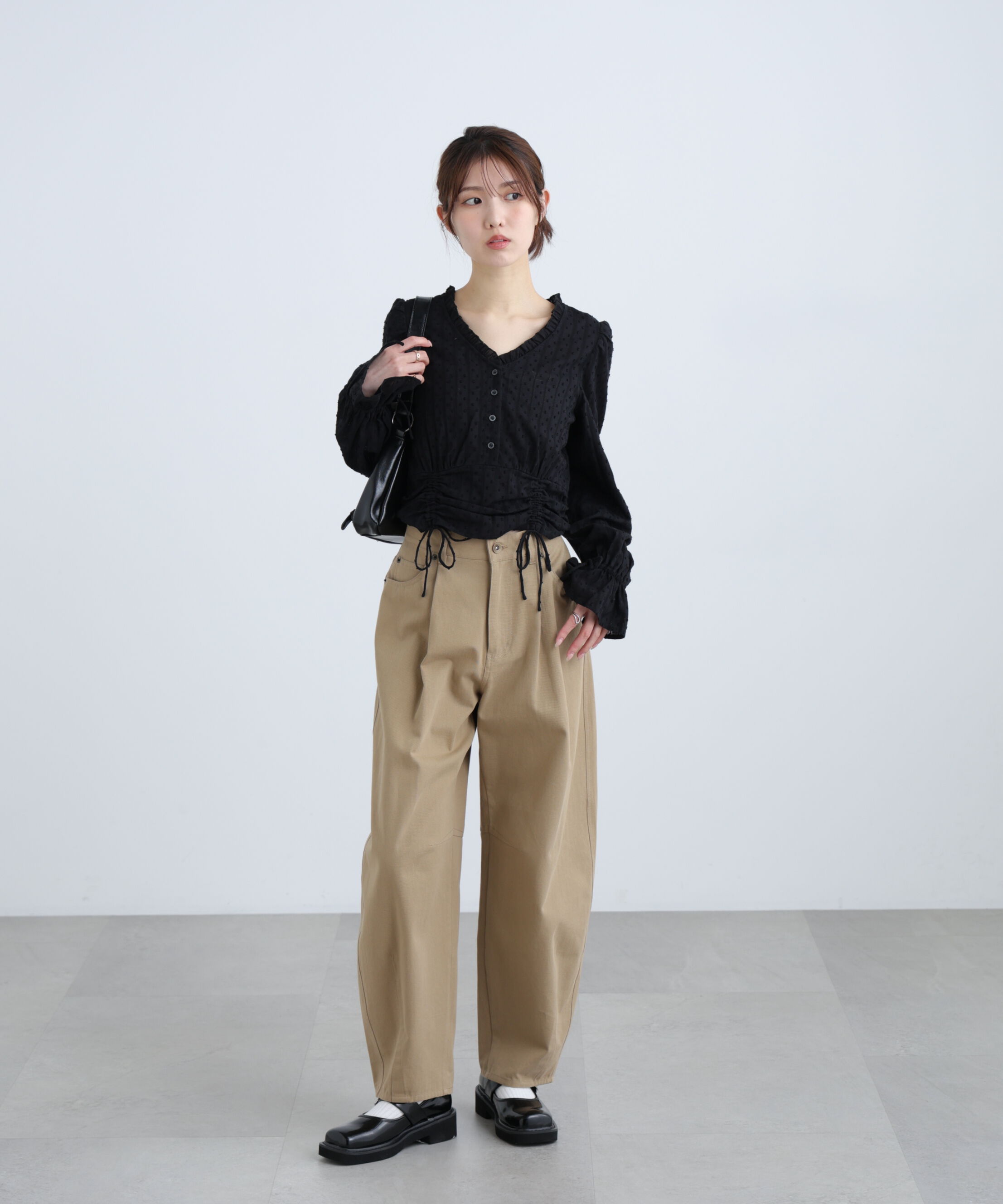  「[低身長サイズ/Sシリーズ]ウォッシュドチノカーブパンツ」|その他|