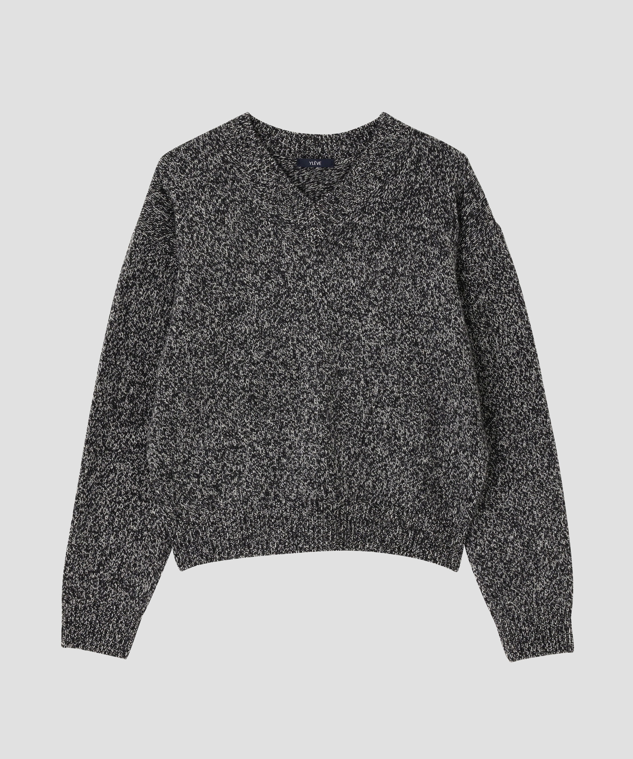 YLEVE 「YLEVE / WOOL CASHMERE MELANGE KNIT V NECK PULL OVER」|ニット・セーター|