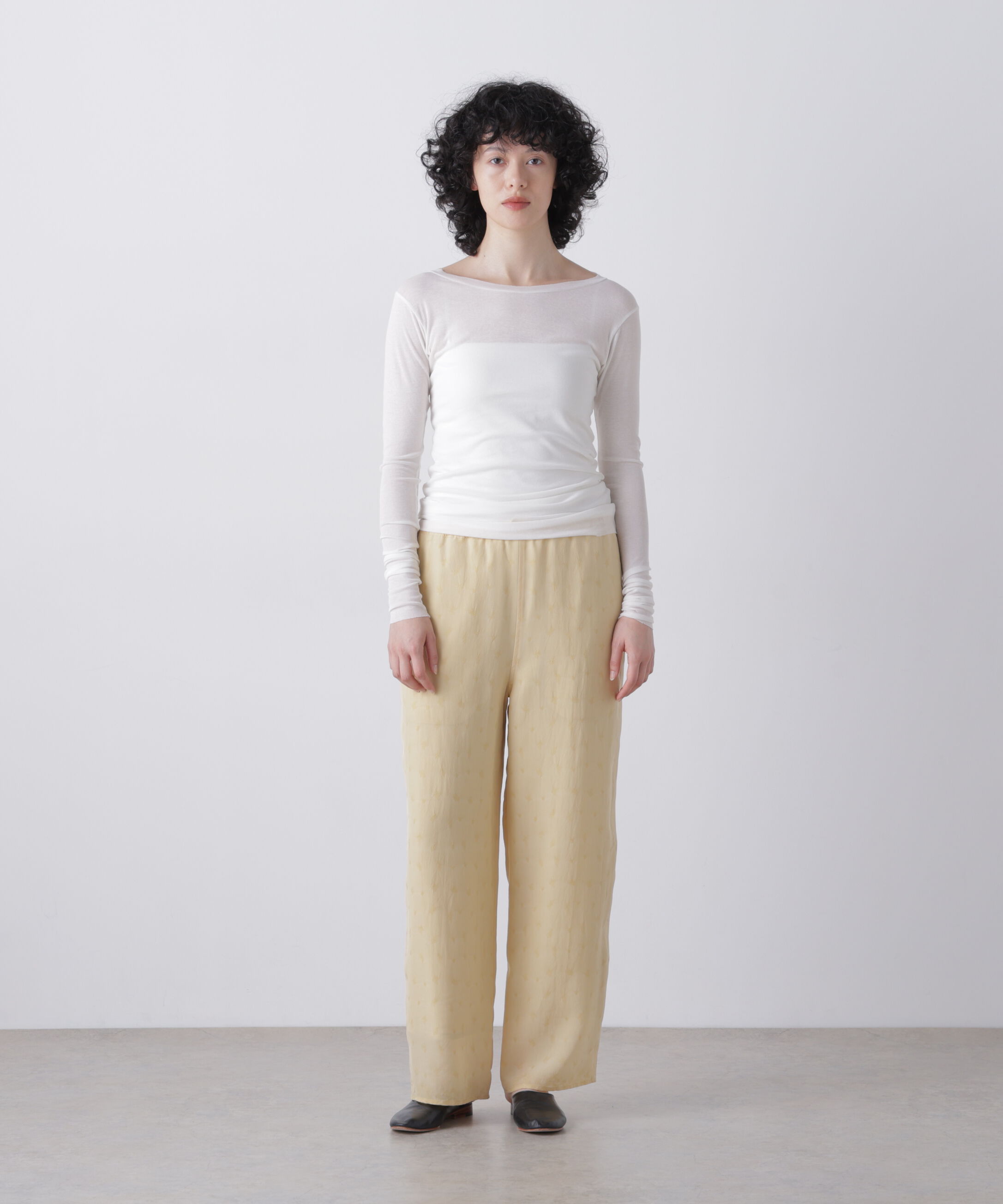 YLEVE 「YLEVE / SHEER HIGH-TWIST RIB JERSEY PULLOVER」|Tシャツ・カットソー|
