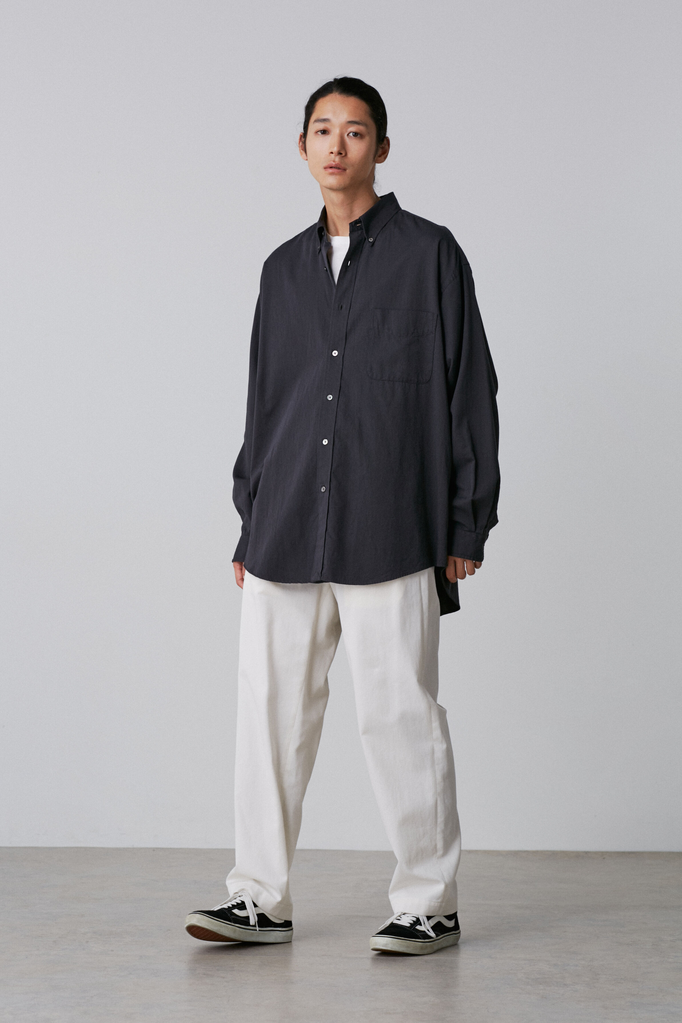 YLEVE 「Ｙ / ORGANIC COTTON WASHER SATIN SHIRT」|シャツ・ブラウス|