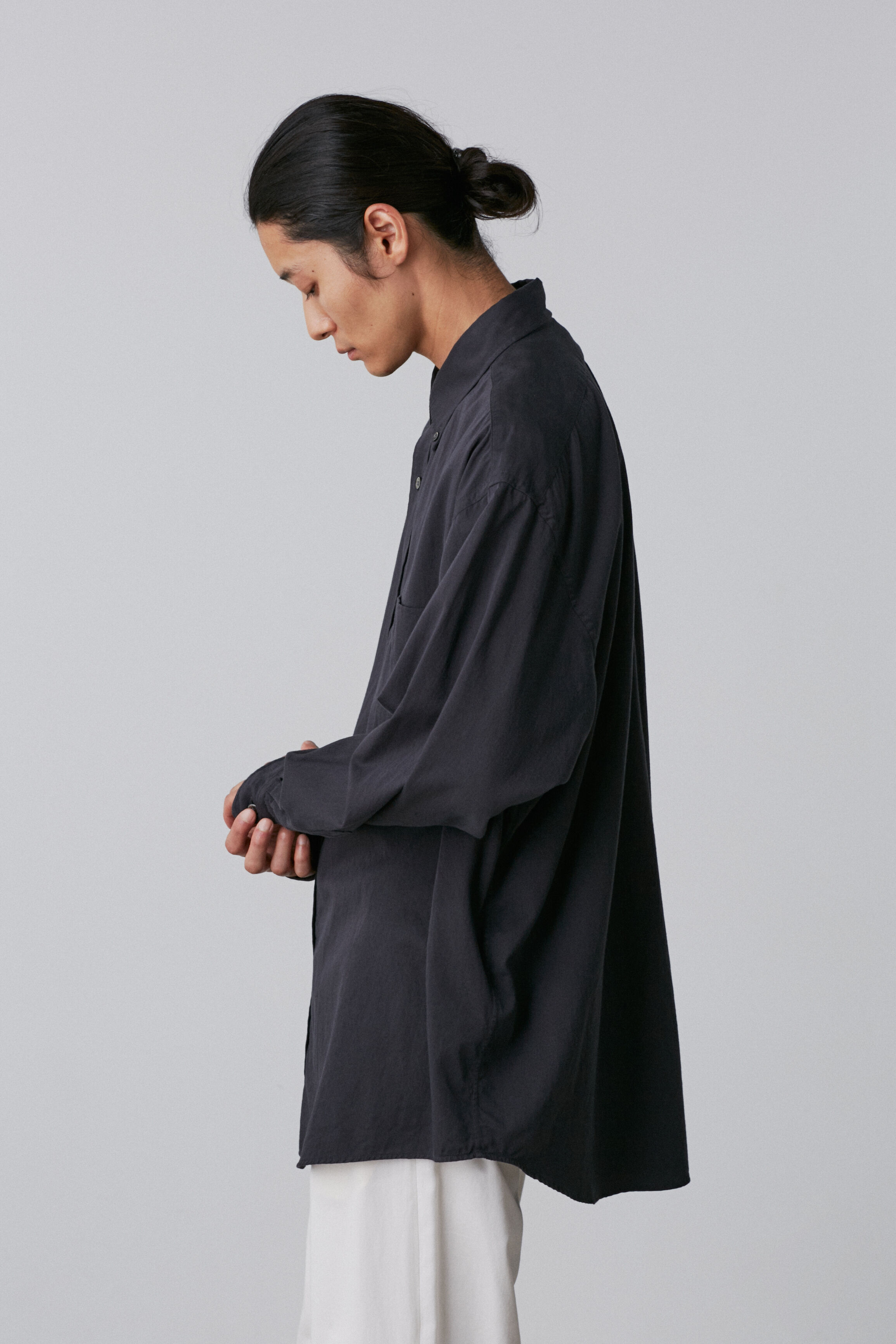 YLEVE 「Ｙ / ORGANIC COTTON WASHER SATIN SHIRT」|シャツ・ブラウス|