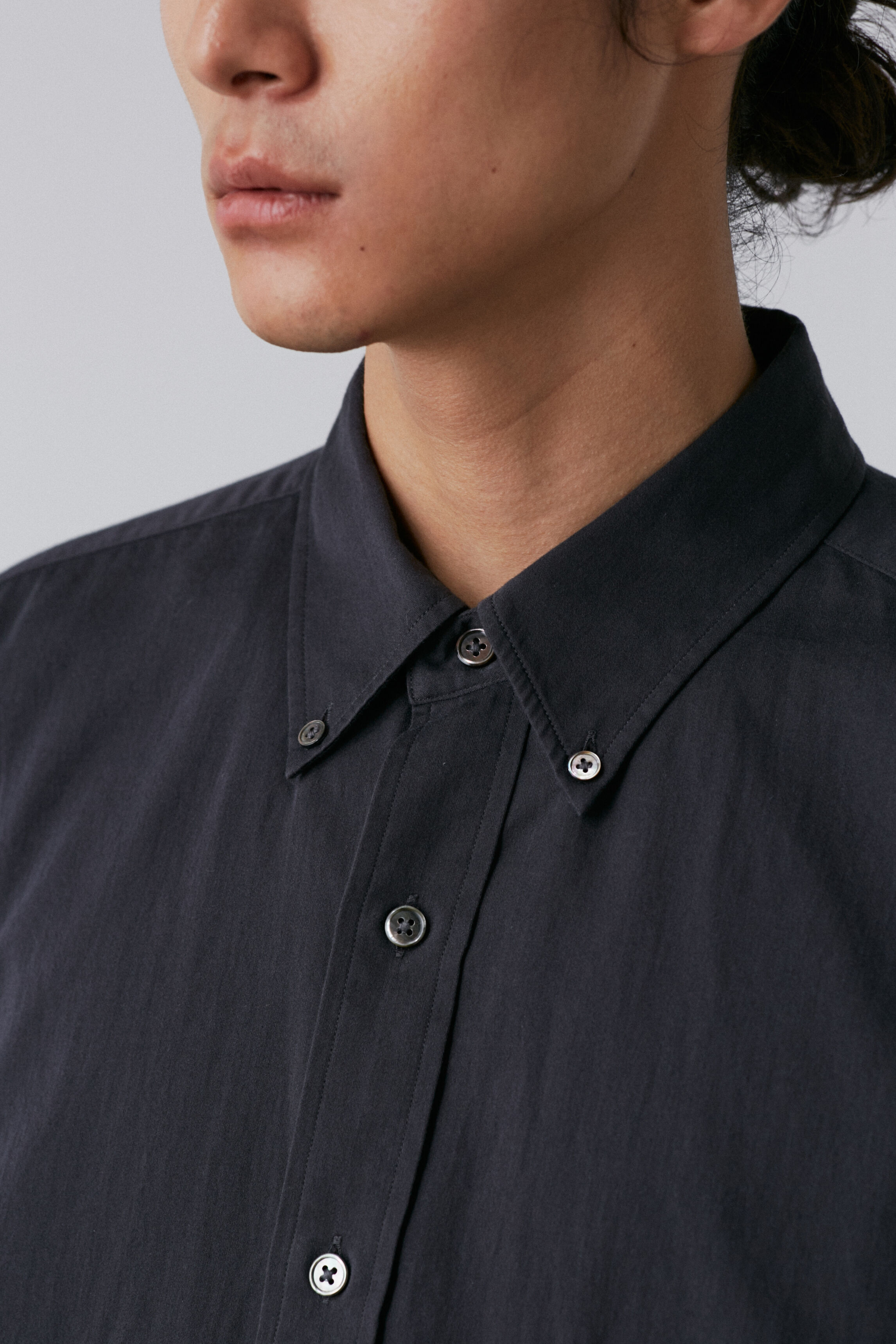 YLEVE 「Ｙ / ORGANIC COTTON WASHER SATIN SHIRT」|シャツ・ブラウス|