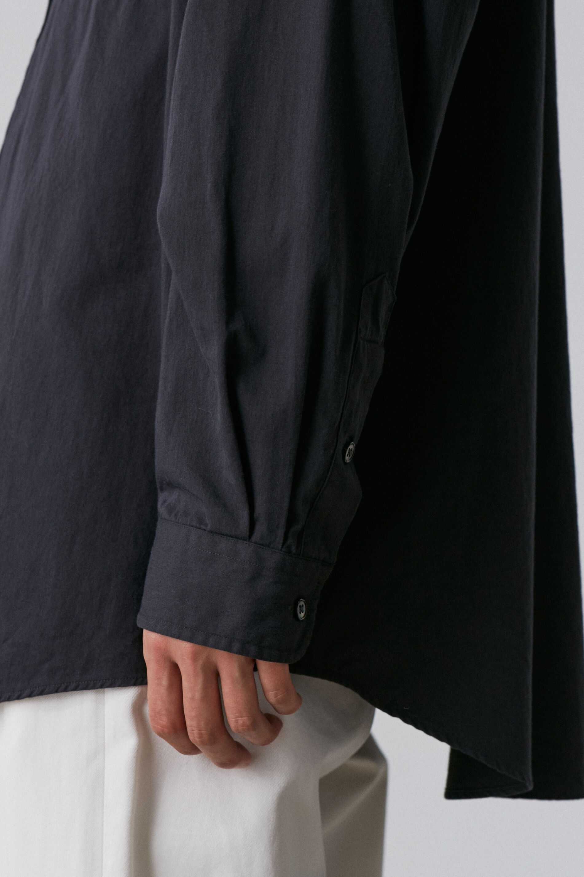 YLEVE 「Ｙ / ORGANIC COTTON WASHER SATIN SHIRT」|シャツ・ブラウス|