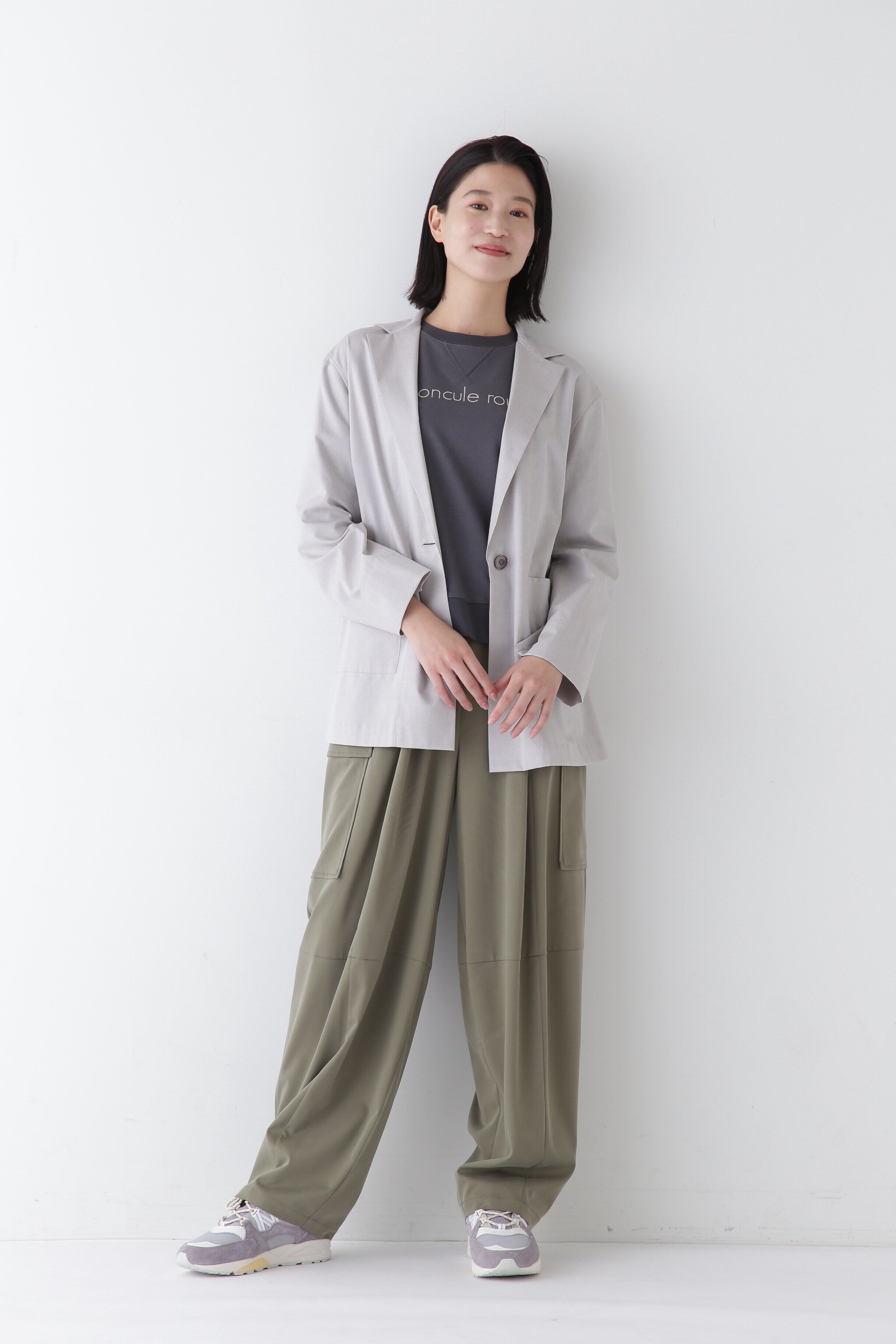  「◆キュプラポリエステル フィブリルサテンストレッチパンツ」|その他|