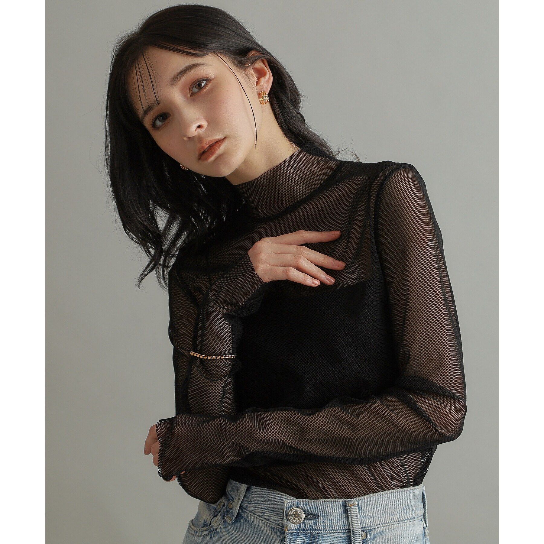 COCOSHNIK ONKITSCH「シルバー コンビネーションチェーン オーバルボール シリンダー ブレスレット GP」|ブレスレット・バングル|