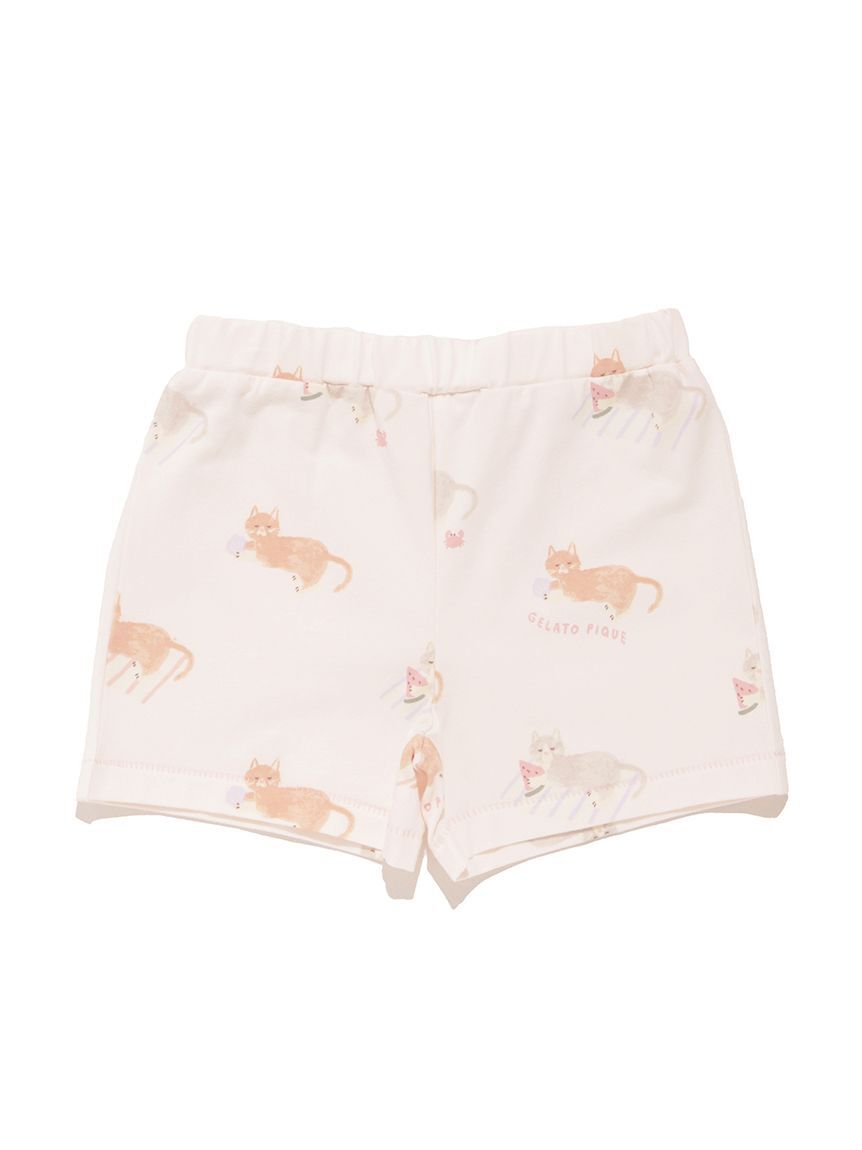 GELATO PIQUE KIDS & BABY「【BABY】シーサイドキャット柄ショートパンツ」|その他ベビーウェア|