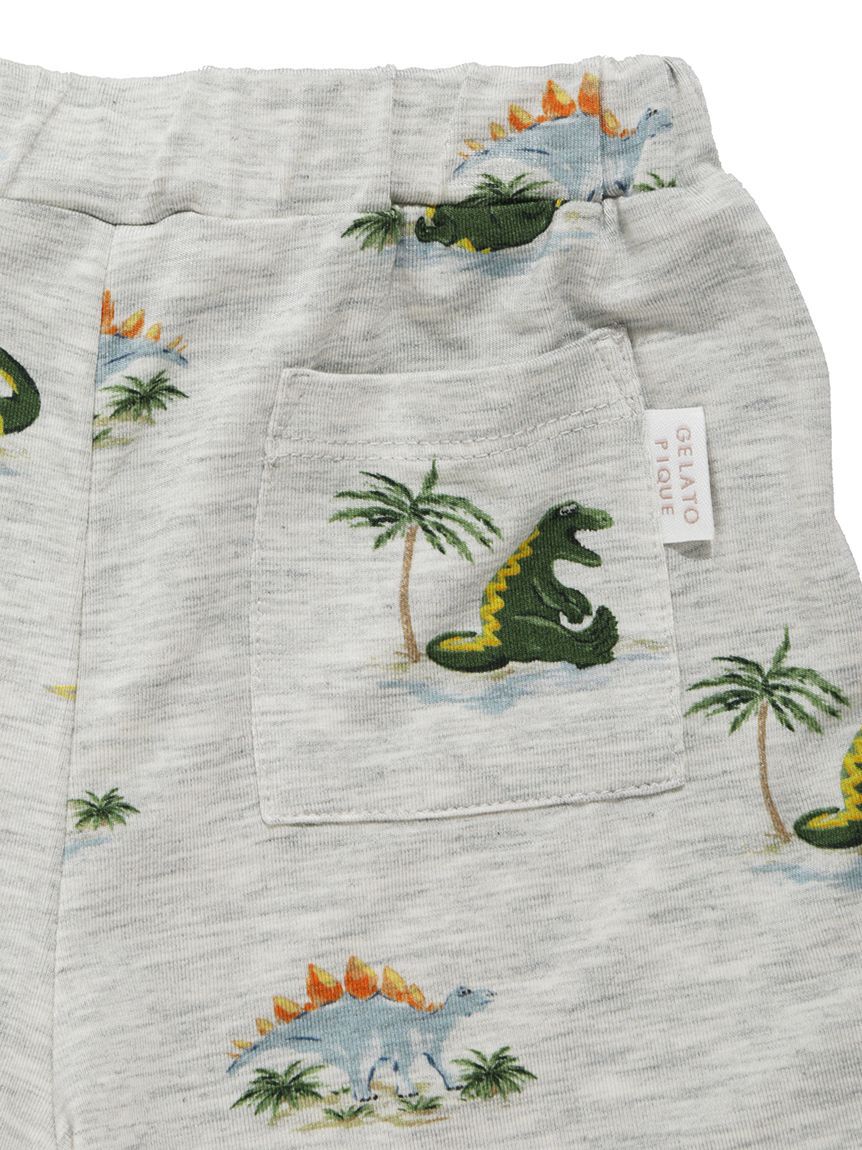 GELATO PIQUE KIDS & BABY「【BABY】【接触冷感】スリーピングダイナソー柄ショートパンツ」|その他ベビーウェア|