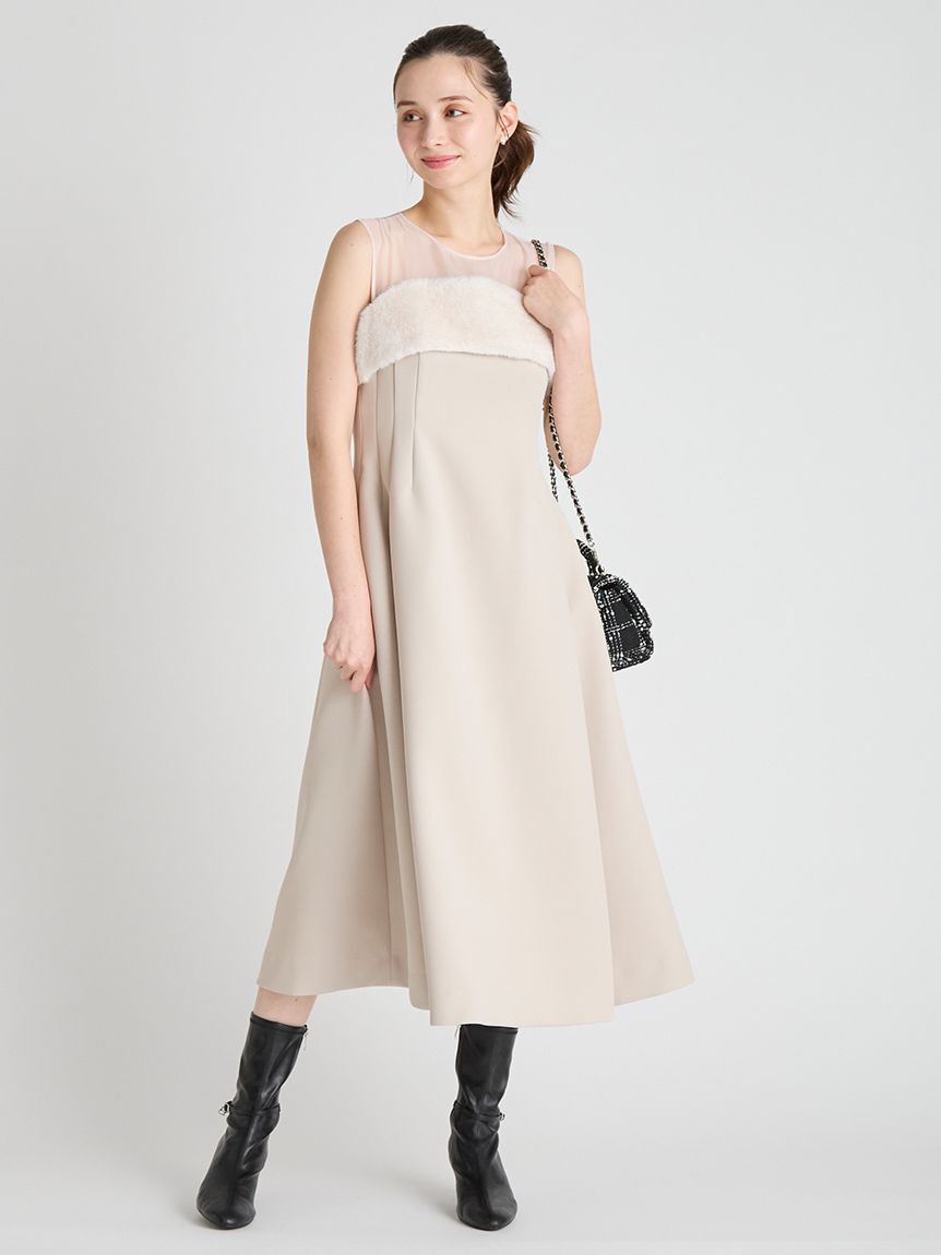 CELFORD「【HANAE MORI&times;CELFORDコラボ】ファードッキングフィット＆フレアドレス」|ドレス|