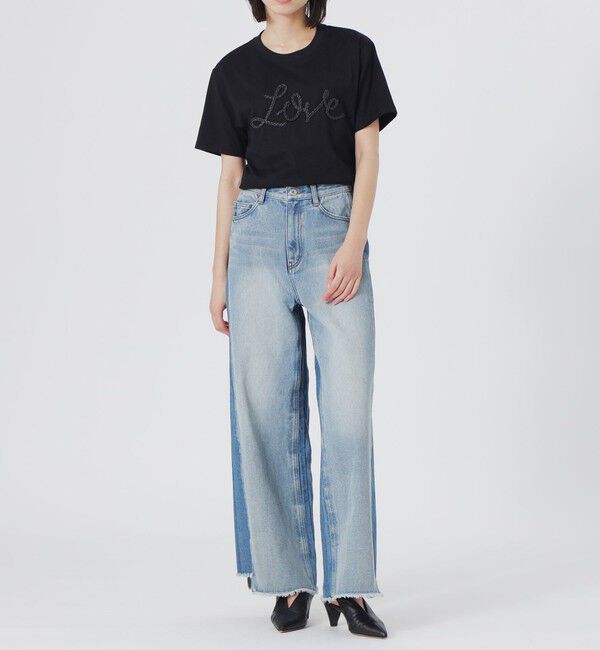  「LOVEコード刺繍Tシャツ」|Tシャツ・カットソー|