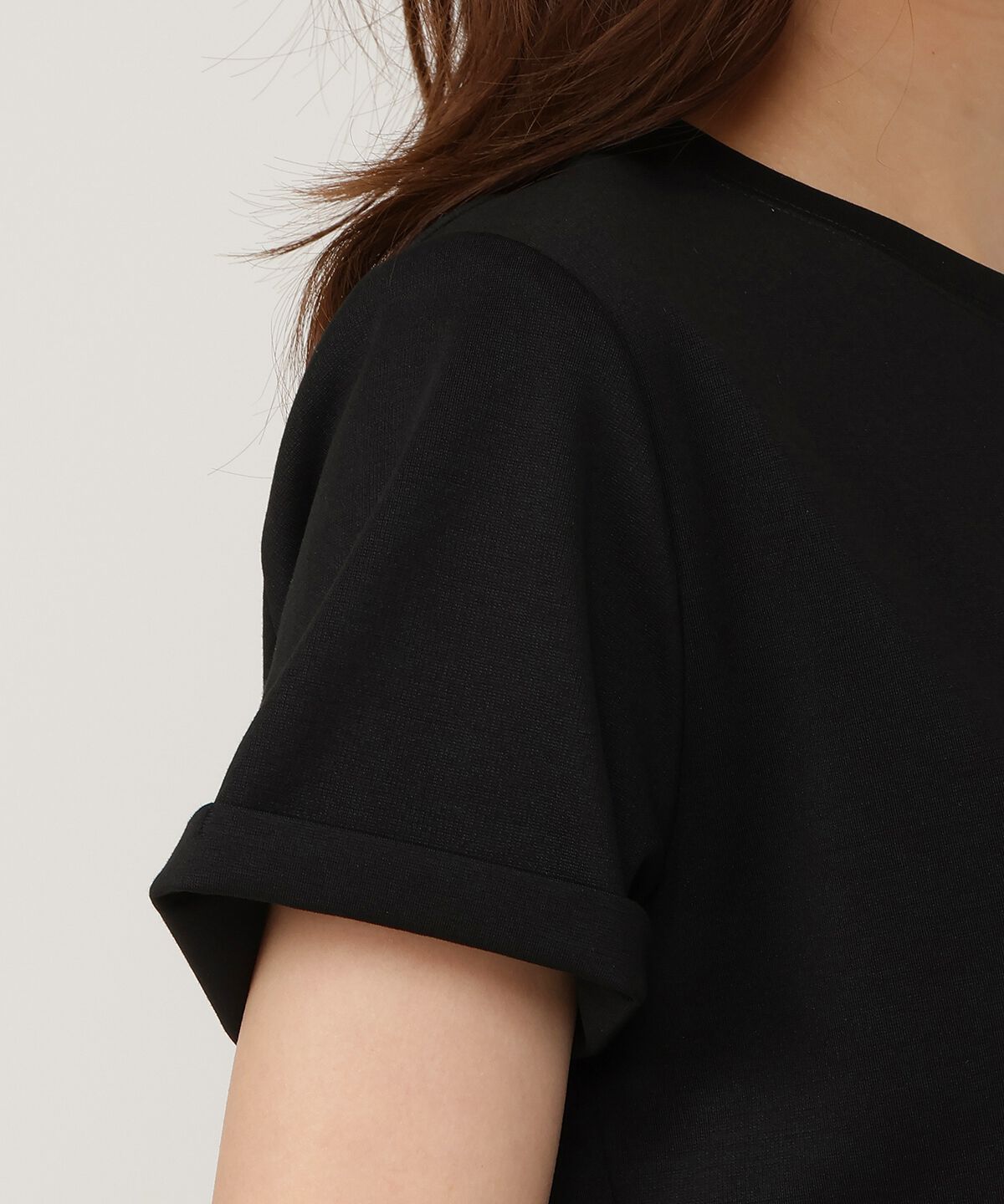 アンドクチュール「ワンポイント刺繍Tシャツ」|Tシャツ・カットソー|