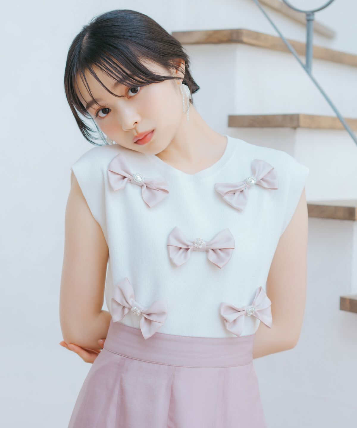 WILLSELECTION「ランダムサテンリボンプルオーバー」|Tシャツ・カットソー|