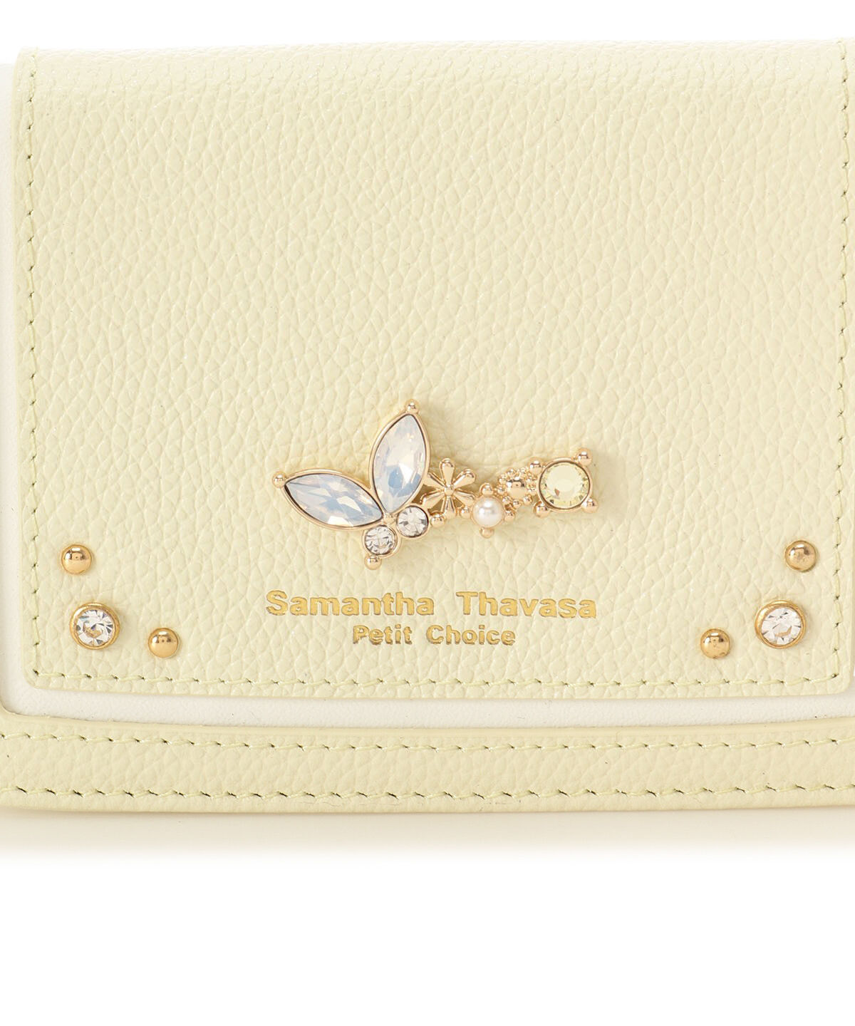 Samantha Thavasa Petit Choice「バタフライビジュー パスケース」|定期入れ|