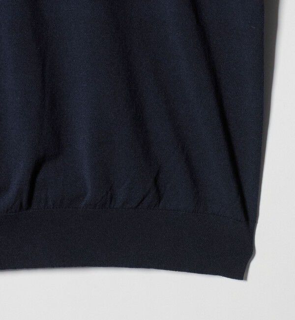 UNITED ARROWS「ショートスリーブ モックネック ニットTシャツ UA COZY ウォッシャブル 抗菌防臭」|Tシャツ・カットソー|