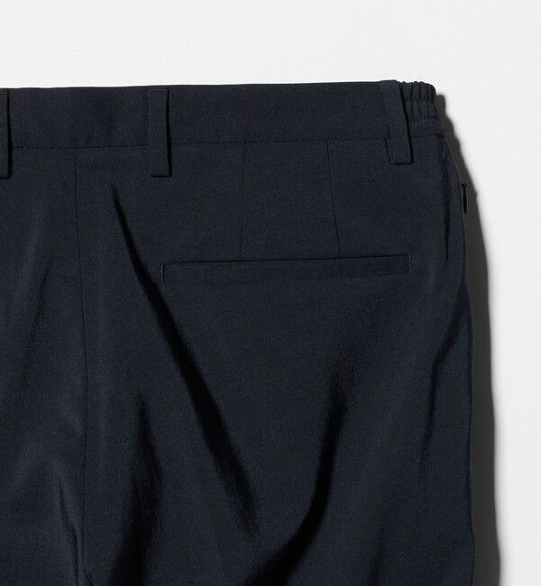 UNITED ARROWS「タフタ サイドシャーリング 1プリーツ パンツ UA COZY ウォッシャブル ヨコストレッチ」|スラックス|