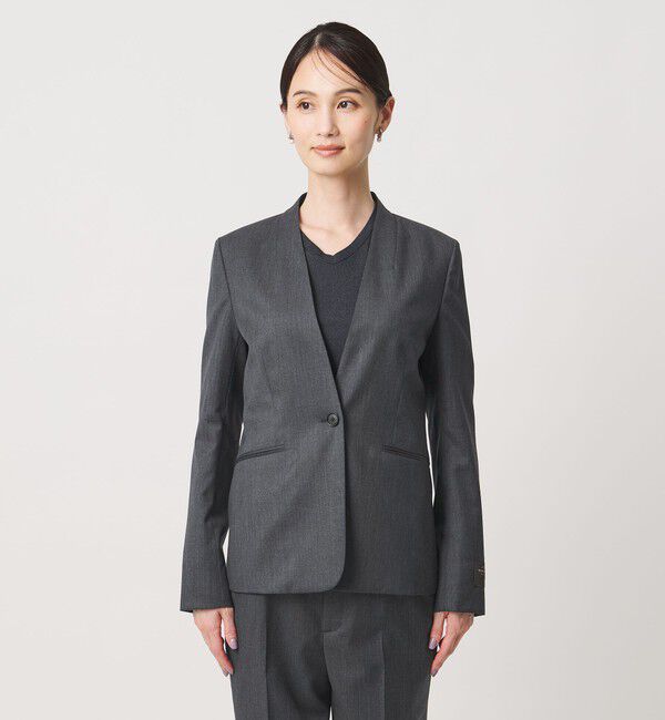 UNITED ARROWS「Vitale Barberis Canonico ノーラペル ジャケット」|ノーカラージャケット|