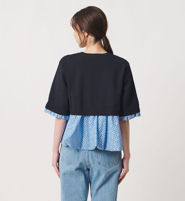 UNITED ARROWS「カットワーク バルーン シルエット ニット ‐ウォッシャブル‐」|ニット・セーター|