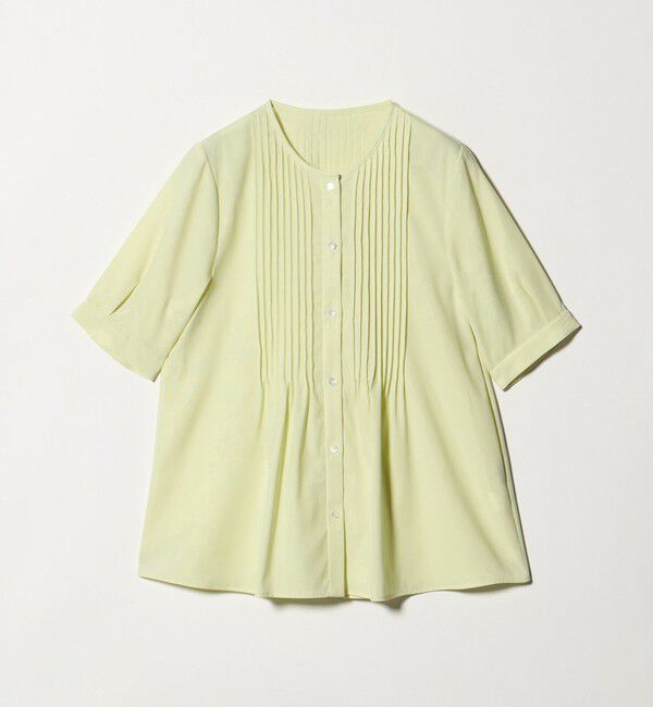 UNITED ARROWS green label relaxing「ピンタック 5分袖 ブラウス」|シャツ・ブラウス|