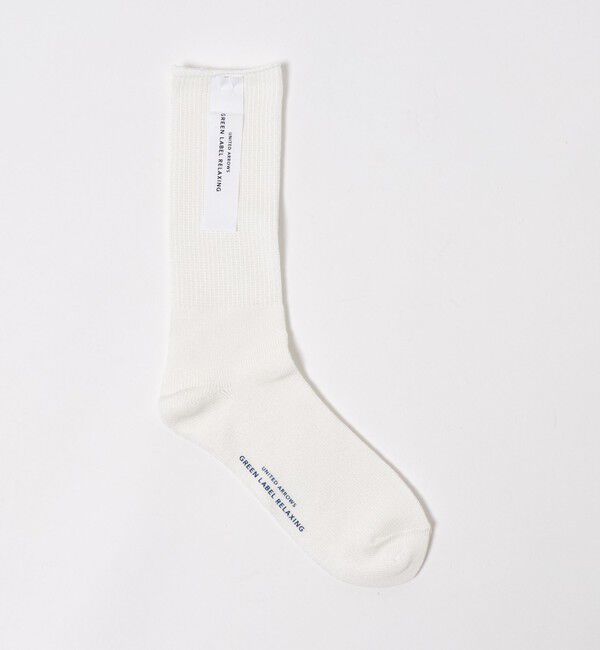 UNITED ARROWS green label relaxing「GLR リブ シングルトップ ソックス」|ソックス|OFF WHITE