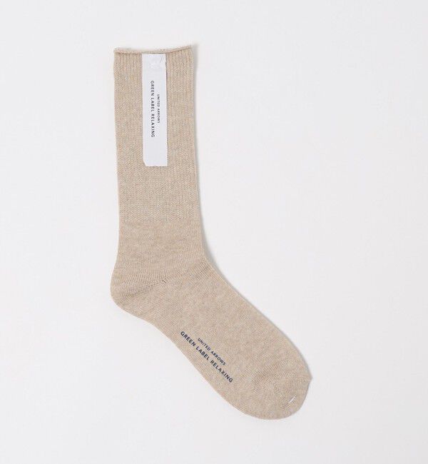 UNITED ARROWS green label relaxing「GLR リブ シングルトップ ソックス」|ソックス|NATURAL