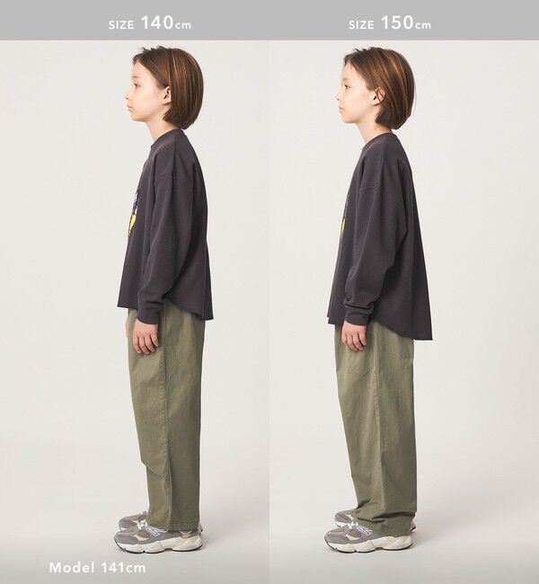 UNITED ARROWS green label relaxing「ライト ツイル ツータック パンツ / キッズ 140cm-160cm」|チノ|