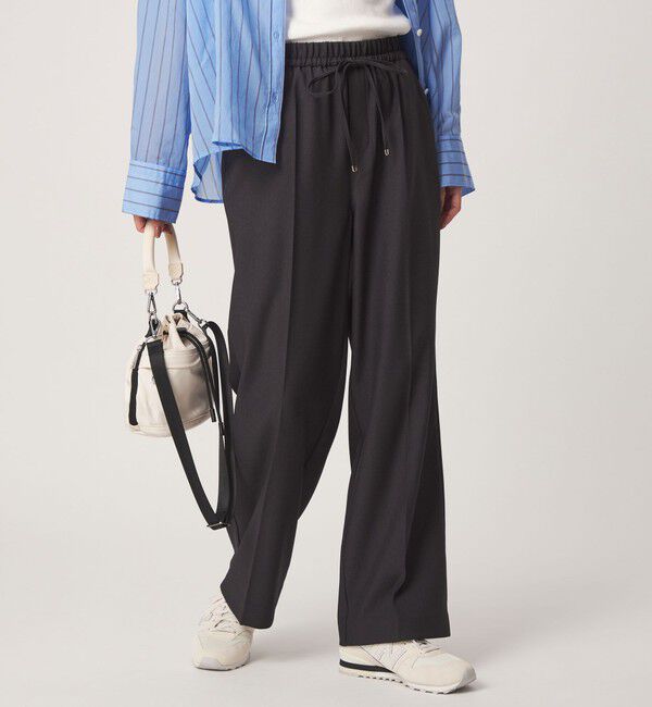 UNITED ARROWS green label relaxing「ニーハイフレアパンツ マシンウォッシャブル ストレッチ 帯電防止」|その他|DK.GRAY