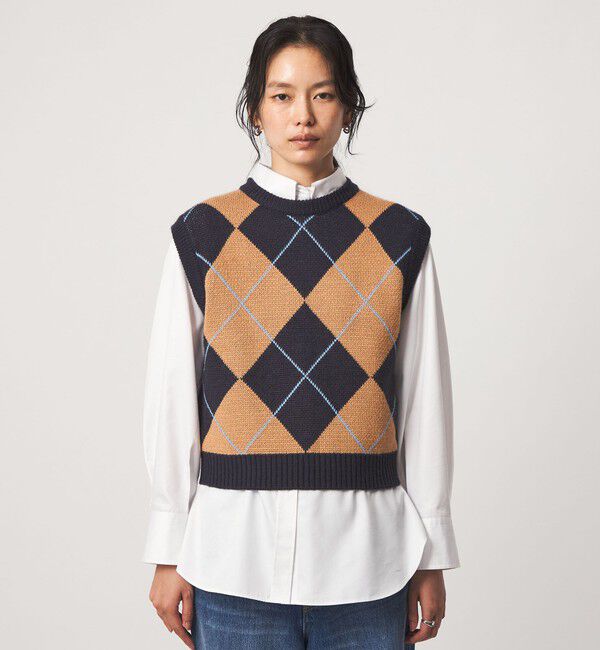 UNITED ARROWS green label relaxing「【別注】＜PROTAGONISTA＞アーガイル ベスト」|ベスト・ジレ|