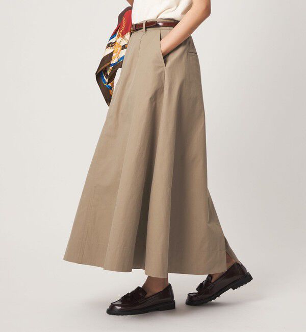UNITED ARROWS green label relaxing「チノ フレア スカート」|フレア|