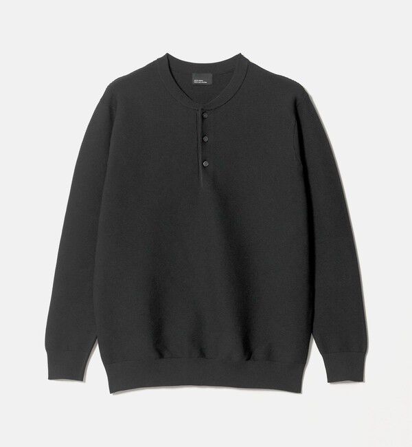 UNITED ARROWS green label relaxing「【WEB限定】ガーター編み ヘンリーネック ニット」|ニット・セーター|