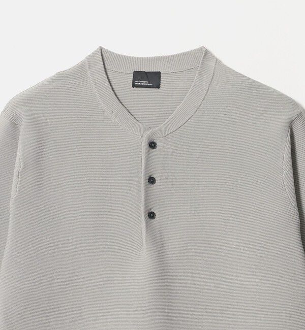 UNITED ARROWS green label relaxing「【WEB限定】ガーター編み ヘンリーネック ニット」|ニット・セーター|