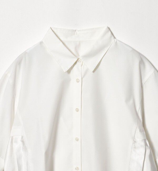 UNITED ARROWS green label relaxing「プリーツ ドッキング ショートスリーブ シャツ」|シャツ・ブラウス|
