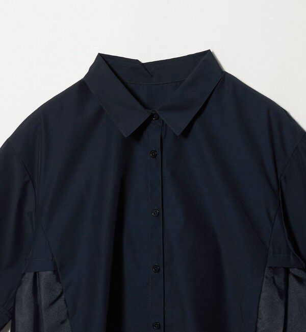 UNITED ARROWS green label relaxing「プリーツ ドッキング ショートスリーブ シャツ」|シャツ・ブラウス|