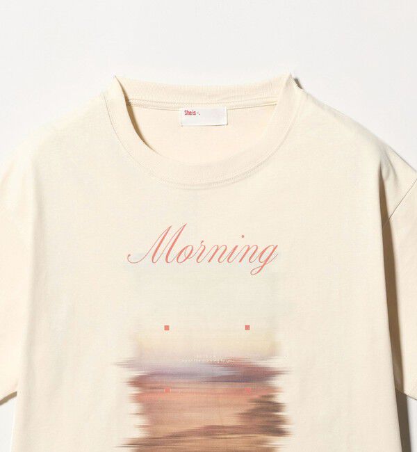 BEAUTY&YOUTH UNITED ARROWS「【別注】＜She is-.＞プリント Tシャツ」|Tシャツ・カットソー|