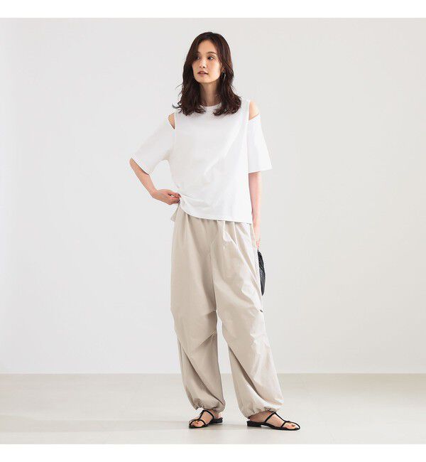 Demi-Luxe BEAMS 「ドロスト タフタ パンツ」|チノ|