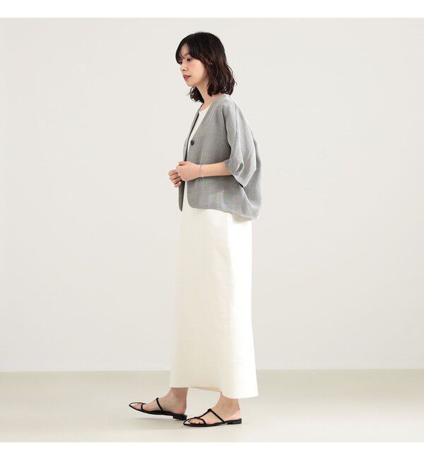 Demi-Luxe BEAMS 「ツイード メッシュ タック ジャケット」|ダッフルコート|