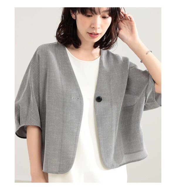 Demi-Luxe BEAMS 「ツイード メッシュ タック ジャケット」|ダッフルコート|